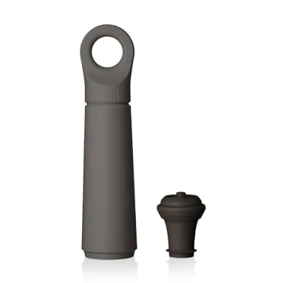 Bild av Vacu vin vinsparslinga designad och tillverkad i Nederländerna vakuum vinpropp håller ditt färskt upp till 10 dagar återanvändbar, med 98% återvunnet material 1 pump,