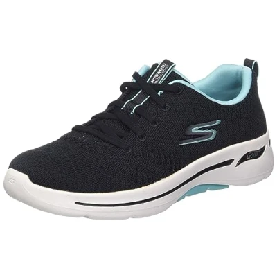 Bild av Skechers Go Walk Arch Fit Unify dam Sneaker, Flerfärgad svart aqua, 36 EU