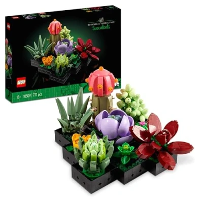 Bild av LEGO Icons Suckulenter Rumsdekoration, Byggsats för vuxna, Kreativa leksaker, Presentidé, Botaniskt byggset 10309