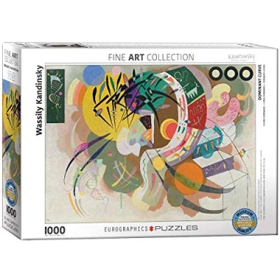 Bild av Eurographics Puzzle Wassily Dominante Kurve 1000 T Pussel för barn, Storlek: One Size, Multi coloured
