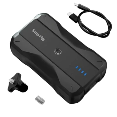 Bild av Suptig bärbar laddare 9 000 mAh batteripaket powerbank kompatibel med Gopro, Canon, Nikon, DJI osmo, Insta 360, Akaso More Camera, telefon etc.