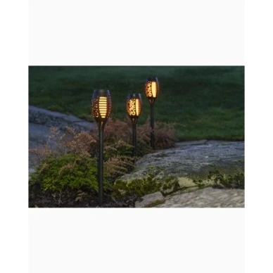 Bild av STAR TRADING LED solcellslampa Flame Mini i 3 set