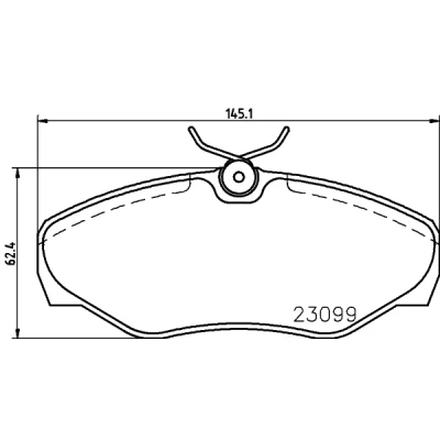Bild av HELLA 8DB 355 011 091 Jeu de plaquettes frein contact signal d&#039;usure inclus avec accessoires RENAULT: TRAFIC 2 Kasten, Bus, ESPACE 3