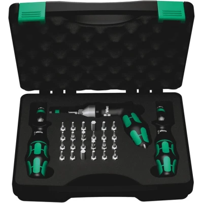 Bild av Wera 7440/41/42 Kraftform torque screwdriver set 0.3 6.0 Nm 27 pieces