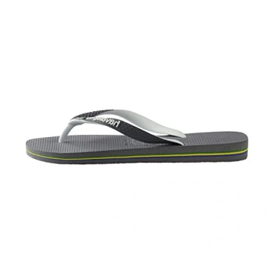 Bild av Havaianas Unisex Brasil Mix, staalgrijs/wit/wit, 6/7