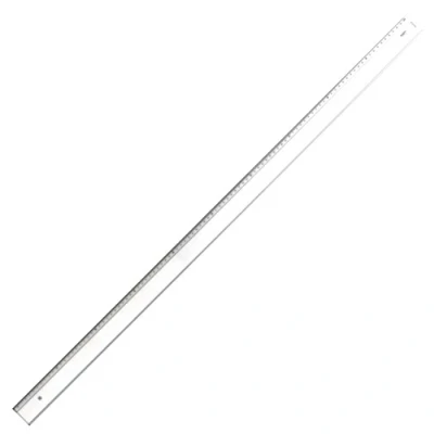 Bild av Graphoplex linjal med sneda yta och prägling, transparent 100 cm genomskinlig