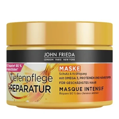 Bild av John Frieda djupvård reparation hårkur/mask innehåll: 250 ml för skadat, extremt skadat hår