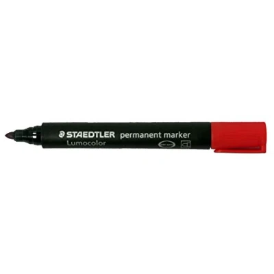 Bild av Staedtler 352 2 Lumocolor Marker permanent Rundspitze, mm, 10 Stück, rot