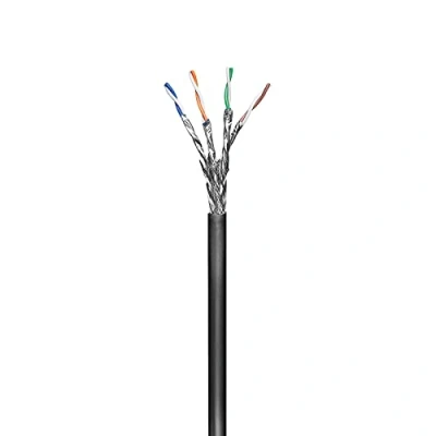Bild av Goobay 57197 CAT 6 Outdoor nätverkskabel, S/FTP (PiMF), svart
