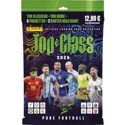 Bild av PANINI FIFA Top Class 2025 Trading Cards Starter Pack 1 pärm + tidskrift 3 fickor 2 Holo Giants