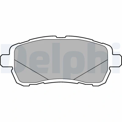 Bild av DELPHI LP3279 Jeu de plaquettes frein non préparé pour indicateur d&#039;usure avec tôle anti bruit sans accessoires FORD: KA+ 3/5 portes