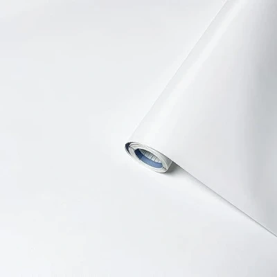 Bild av Venilia vit självhäftande film uni matt dekorativ möbelfilm tapeter folie, PVC, utan ftalater, 67,5 cm x 2 m, 160 µm (tjocklek: 0,16 mm), 53307, m