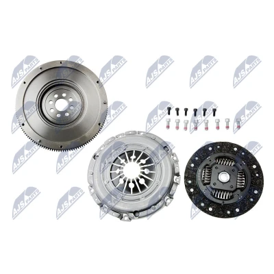 Bild av NTY NZS PL 006 kit d&#039;embrayage avec mécanisme d&#039;embrayage, sans butée hydraulique volant moteur, de vis, disque 228