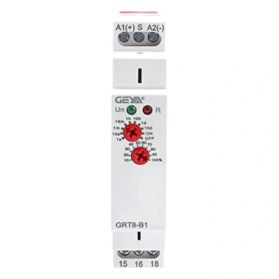 Bild av GEYA fördröjning av enkel funktion tidsrelä 1kontakt 16A elektronisk avstängning timer relä (GRT8 B1,AC/DC12V 240V)