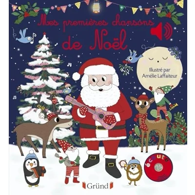 Bild av Mes premières chansons de Noël Livre sonore et d&#039;éveil avec 6 puces sonores Bébé dès mois