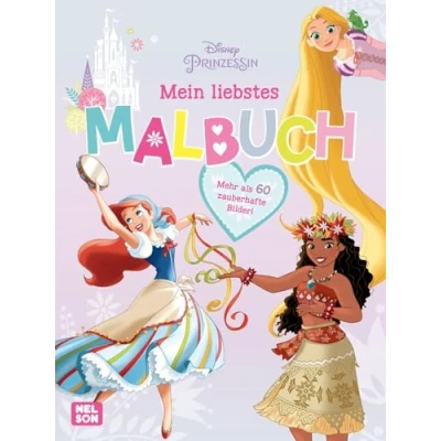 Bild av Disney Prinzessin: Mein liebstes Malbuch: Komm mit ein eine zauberhafte Welt!