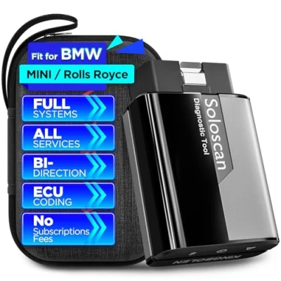 Bild av KINGBOLEN Soloscan OBD2 diagnostik för BMW/Mini Cooper/Rolls Royce, Bluetooth bildiagnostik, av alla system, 50+ återställningar, ECU kodning, gratis uppdateringar