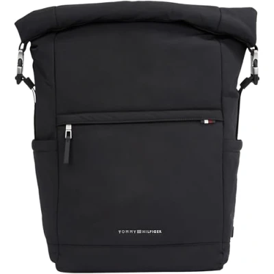 Bild av Tommy Hilfiger Signature Rolltop Backpack Ryggsäck, Storlek: One Size, Black