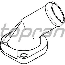 Bild av TOPRAN 108 188 Bride Matière plastique Pompe à eau avec joint d&#039;étanchéite AUDI: A4 B5 Avant, 80 B4 Berline, Berline