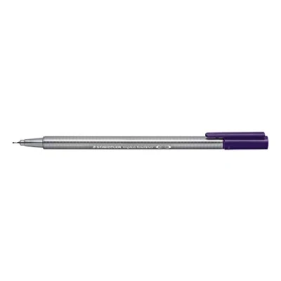Bild av Staedtler 334 69 Fineliner triplus, Dreikantschaft, metallgefasste Spitze, circa 0.3 mm, 10 Stück im Kartonetui, rotviolett