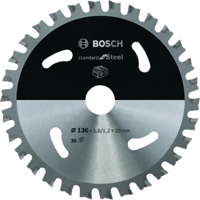 Bild av Bosch Standard for Steel cirkelsågklinga för sladdlösa sågar 136x1,6/1,2x20 T30