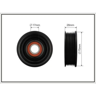 Bild av Spännrulle, Drivrem, mazda 3, 3 sedan, Z60115980C, Z601 15 980C, Z60115980D, 980D