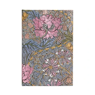 Bild av Carnet à couverture rigide Morris Chèvrefeuille Rose Mini Ligné 176 p.: Hardcover, 85 gsm, ribbon marker, memento pouch, elastic closure, book edge printing