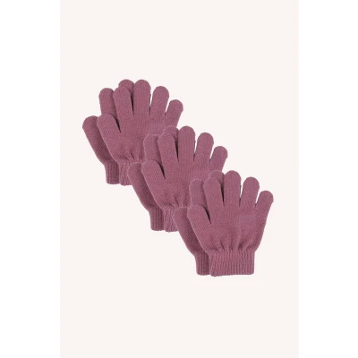 Bild av Lindberg Åsbro Fingervantar 3 pack, Blush, 5 8 År
