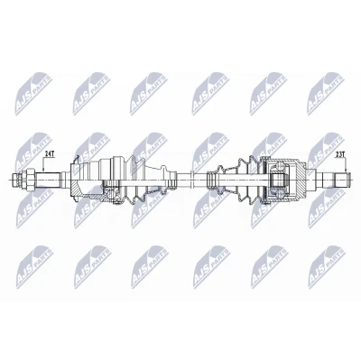 Bild av Drivaxel daihatsu Terios (j1_), framaxel vänster, terios, 43420 87405 000