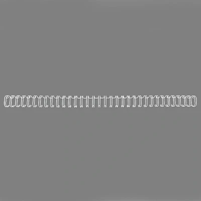 Bild av GBC WireBind Metallspiral till Spiralbindningsmaskin, Vit, 8mm, Binder upp 70 Ark, A4 100 pack