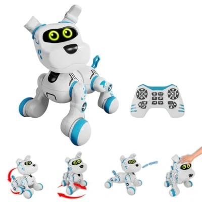 Bild av Xtrem Bots Bobby Robot Hund För Barn Järrkontroll Robotleksak Med Interaktiva Stem Leksaksprogram Godis Promenader Och Dansande Barnleksak
