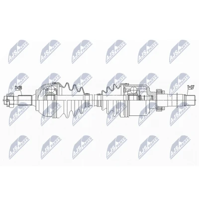Bild av Drivaxel Citroen c elysee (dd_), framaxel höger, citroën elysee, 3273ZE, 3273ZF