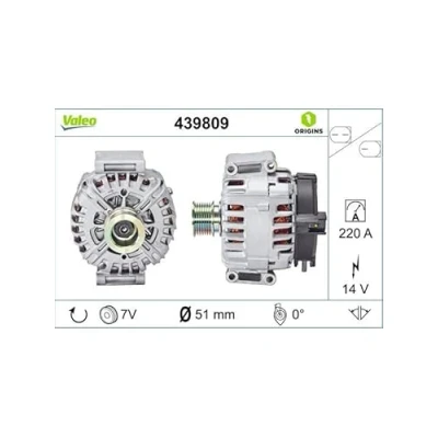 Bild av VALEO 439809 Generator 14V 220A MERCEDES BENZ: Sprinter 3.5 T Skåpbil, Flak/Chassi, 5 Skåpbil