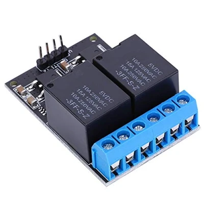 Bild av 12 V Dc relämodul 2 kanaler, bistabil självlåsbar lågpuls utlösningsknapp Mcu modul