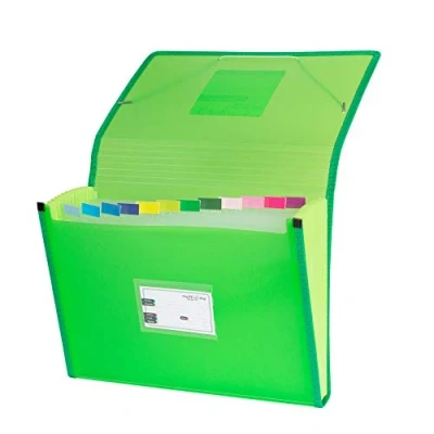 Bild av Grafoplás 02963020 carpeta uppdelning med blåsdjur, foolscap, grön