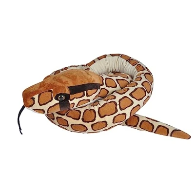 Bild av Wild Republic Plush Snake Jumbo, burmesisk pyton, plyschorm, jättegosig leksak, 280 cm, babyduschpresent, mjuk fyllning av återvunna vattenflaskor, 113 tum