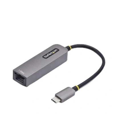 Bild av StarTech.com USB C till Ethernet adapter, NIC, 100 W PD genomströmning, 3.0 typ 1Gbps multihastighetsnätverksadapter