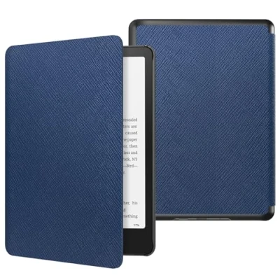 Bild av MoKo Case for All new 7&quot; Kindle Paperwhite 12th Generation 2024&amp;Kindle Colorsoft Signature Edition 2024, Lightweight PU Protective Shell Cover with Auto Wake/Sleep Indigo