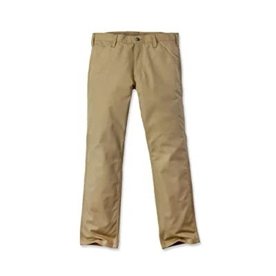 Bild av Carhartt herr Byxor Rugged Professional Series Flex Relaxed Fit Canvas arbetsbyxor, Mörk kaki, 40W / 30L