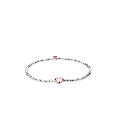 Bild av Elli HERZ Liebe Kugeln Armband, Storlek: 18, Silber
