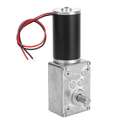 Bild av Nikou 12 v motor V, 20 varv/minut, hög vridhastighet, minskar elektrisk växellådsmotor, vändbar snäckväxelmotor, 8 mm axel