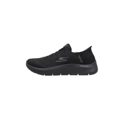 Bild av Skechers Herr handsfree Slip ins: Go Walk Flex Smooth Motion Sneaker, Svart/Svart, 45.5 EU