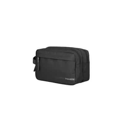 Bild av travelite handbagage kosmetikväska, bagage serie Kick Off: Praktisk Necessär för semester och sport, 26 cm, 5 liter, svart, Kulturtasche