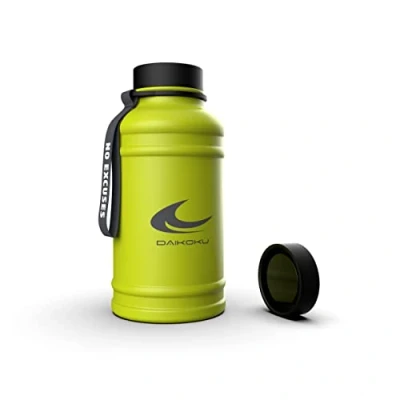 Bild av Daikoku Stainless Steel Water Bottle 1.3l BPA Free Användbar för gym och alla typer av sport Dubbelväggs termos 12 till 24 timmar Green Fluorine