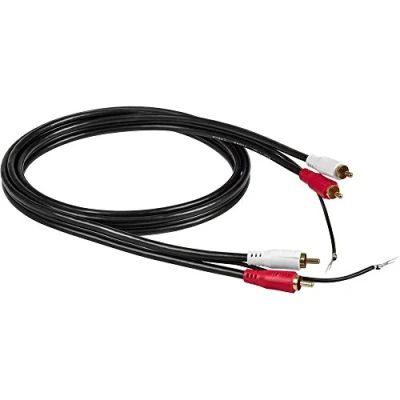 Bild av RCA Phono kabel (RCA, audio , kopparkabel, guldpläterade kontakter, mycket solid bearbetning, för hemmabiosystem och HiFI system) 1,5 meter svart, D1C84039