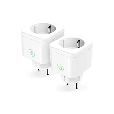 Bild av Refoss WiFi Socket Timer 2 Pack Smart MINI med fjärrkontroll, Home uttag röststyrning, Plug Fungerar Alexa, Google