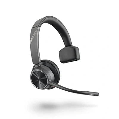 Bild av Poly Voyager 4310 UC trådlöst Headset (Plantronics) En Ear med Boom Mic Anslut till PC/Mac via USB C Bluetooth adapter, telefonsamtal Fungerar lag, Zoom &amp; More