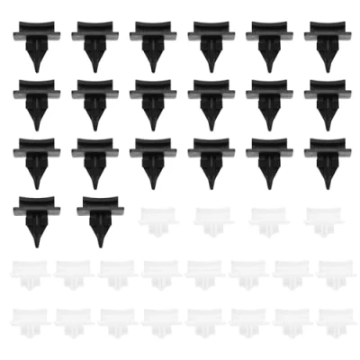 Bild av ECSiNG 40 st främre vindruta sidoklämmor en pelargjutningsklämmor kompatibla med Ford Transit V184 modeller, OEM 4069906 4069907