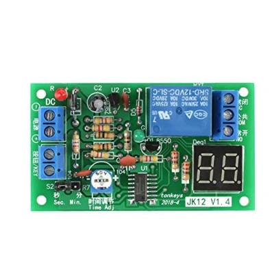 Bild av DC12V digital LED display nedräkning tidsfördröjning timer strömbrytare av relämodul 1 99s/1 99min justerbar