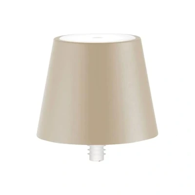 Bild av Zafferano, Poldina Stopper Lampa, Sladdlös Uppladdningsbar Bottle Lamp med Touchkontroll, Lämplig för Inomhus och Utomhusbruk, Dimmer, 2200 3000 K, Höjd 11 CM, Färg Sand